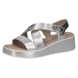 CAPRICE - Da.-Sandalette silver metal. - Gr. - 40