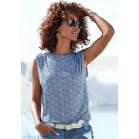 LASCANA Shirttop mit Alloverdruck, lockere Passform, modisch, Jerseytop