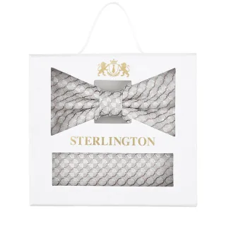 Sterlington - Set Fliege + Einstecktuch h-beige