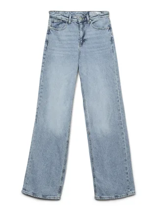 VERO MODA - VMTESSA HR WIDE JEANS RA339 GA NOOS Light Blue Denim - Gr. - 34