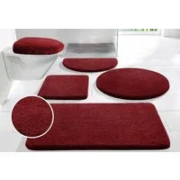 OTTO home Badematte Merida, Badvorleger, Badezimmer Teppich, Höhe 32 mm, rutschhemmend beschichtet, schnell trocknend, strapazierfähig, fußbodenheizungsgeeignet, Kunstfaser, rund, Badteppich, Uni Farben, rechteckig, rund & als 2-tlg. Set erhältlich