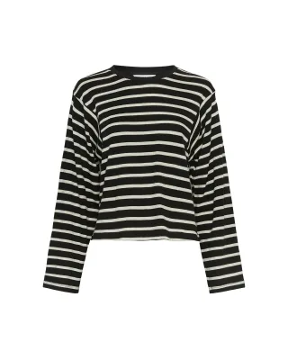 msch copenhagen - MSCHKenina Bahara Pullover STP black fog - Gr. - M
