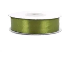 Creativery Satinband, Satinband 18mm x 25m Rolle Olivgrün