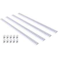 FIVMEN Spanngurt Alu Airlineschiene mit 10 Stück Fitting Set, Form Gebohrte Zurrschiene Ladungssicherung für LKWs und Wohnmobile