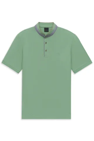 bugatti - Herren Polo 1/2 Arm mint - Gr. - M