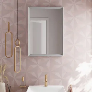 hansgrohe Xarita E Spiegel 54998700 mit IR Sensor, 500 x 700 x 50 mm, weiß matt
