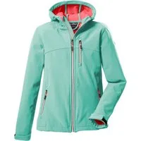 Killtec Softshelljacke Girls Softshelljacke Wasserabweisend, verstellbare Kapuze u Ärmel, Fleece-Innenfutter