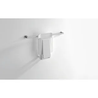 Hewi System 900 Einhängesitz 900.51.10260AS 450 x 533 x 637 mm, Edelstahl pulverbeschichtet weiß matt, matt weißer Kunststoff
