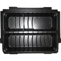 Varioeinsatz 2-fach P-83680, Einlage schwarz, für MAKPAC Koffer