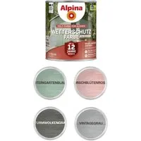 Alpina Wetterschutzfarbe Alpina 0,75 L Wetterschutzfarbe Holz halbdeckend für außen, Farbwahl
