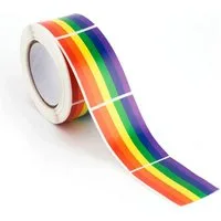 Ware aus aller Welt Sticker 250 LGBTQ+ Progress Flag Sticker 5x3 cm – selbstklebend CSD Aufkleber, (250-tlg)