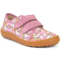 froddo® BAREFOOT CANVAS Barfußschuh Sneaker, Klettschuh mit Baumwollfutter, Klett-Hausschuh
