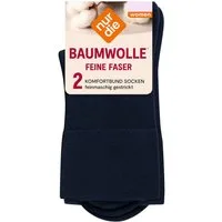 Nur Die Basicsocken Feine Baumwolle Komfort (2-Paar) Socken, Baumwollsocken, Alltagsocken