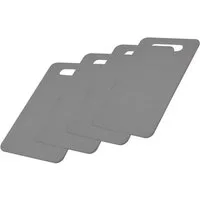 Thiru Schneidebrett 4er Set je 25 x 15 cm, aus BPA-freiem & hygienischem Kunststoff, (4-St)