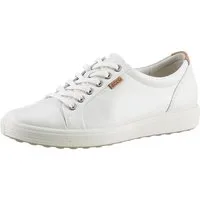 Ecco SOFT 7 W Sneaker mit Label, Freizeitschuh, Halbschuh, Schnürschuh, schmale Form