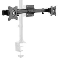 RICOO Monitor-Halterung VESA Adapter Erweiterung auf zwei Monitore CZ0012, (bis 27 Zoll, VESA 75x75 bis 100x100, 1-tlg., Bildschirmdiagonale von bis 33 - 69 cm (13"-27), neigbar +/-45°, schwenkbar +/-180°, belastbar bis 10kg)