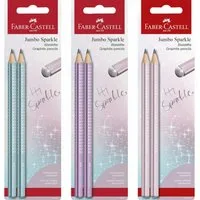 Faber-Castell Bleistift FABER-CASTELL Jumbo Sparkle Bleistift-Set 2 St. – 1 aus 3 Designs