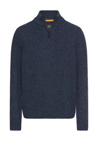 camel active - Strickpullover mit Stehkragen dark navy - Gr. - L