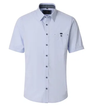 CASAMODA - Freizeithemd Kurzarm blau - Gr. - XL