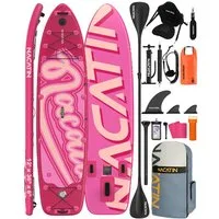 NACATIN Inflatable SUP-Board 12' (366cm) mit Kajaksitz, breites 90cm Deck für Erwachsene & Familie, Inflatable SUP Board, mit Paddel, Pumpe & komplettem Zubehör