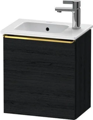 Duravit D-Neo Waschtischunterbau wandhängend Eiche Schwarz Matt 410x274x440 mm - DE4259L34160000 DE4259L34160000