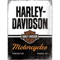 Nostalgic-Art Metallschild Blechschild 30 x 40 cm - Harley-Davidson - Motorcycles