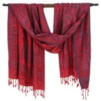 Guru-Shop Halstuch Indischer Schal, Stola mit Paisley Muster,..