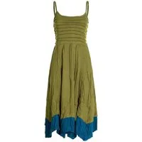 Vishes Sommerkleid Damen Sommer-Kleid längen-verstellbar Spagettiträger-Kleid Hippie, Ethno, Goa Style