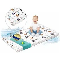 Kindermatratze Babymatratze mit Baumwollbezug, waschbar & rollbar–Allergikergeeignet, Best for Kids, 6 cm hoch, (Einzelartikel, 1 × Kindermatratze), Faltbar, allergikerfreundlich, atmungsaktiv