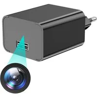 SpionProfi Überwachungskamera Mini Kamera FULL HD Usb Ladegerät Video Ton Aufnahme Überwachung (Innenbereich, Ladegerät versteckte Mini Kamera inkl. Nachtsicht & Bewegungsmelder)