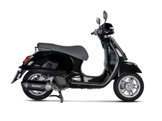 AKRAPOVIC Sport Auspuff Edelstahl BLACK Vespa GTS 125 Bj.2024-2026 EURO5+ Modelle / eintragungsfrei