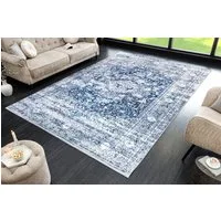 riess-ambiente Designteppich OLD MARRAKESCH 230x160cm grau blau · orientalischer Kurzflor-Teppich, rechteckig, Höhe: 8 mm, Wohnzimmer · Fußbodenheizung-geeignet · Indoor · pflegeleicht