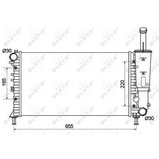 NRF Motork?hler Fiat Punto 188 53124