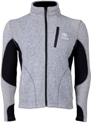 Damen Fusion Fleecejacke Wanderjacke Grau