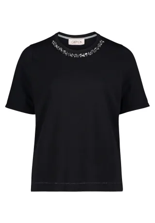 CARTOON - Casual-Shirt patch black/silver - Gr. - 36