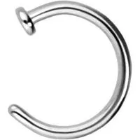 PIERCINGLINE Nasenpiercing Chirurgenstahl Nasenring offen PLATTE (Nasenstecker, 1-tlg)