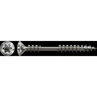 SPAX Fassadenschraube A2 Linsensenkkopf Klein 8mm starke Fräsrippen T-Star Plus T20 Fixiergewinde 4C - 25470004506022