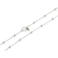 Silberkettenstore Silberkette Erbskette 1,3mm mit Kugeln - 925 Silber, Länge wählbar von 38-90cm