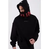 Koyumi Hoodie KOYUMI Winter Hoodie Herren mit hohem Kragen & Halswärmer (Einzelartikel) Oversize Schnitt, hoher Kragen, Kapuze, weicher Baumwollmix