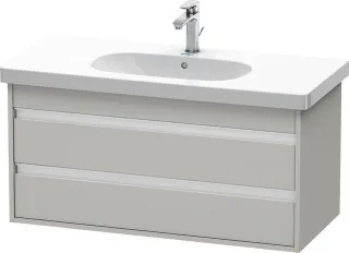 Duravit Ketho Waschtischunterbau wandhängend Betongrau Matt 1000x455x480 mm - KT664800707 KT664800707
