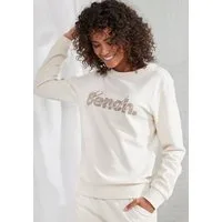 Bench. Loungewear Sweatshirt mit Logodruck und Stickerei, Loungewear