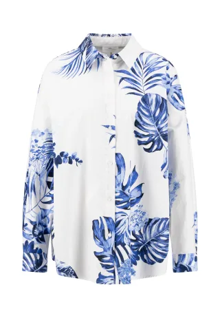 FYNCH-HATTON - BLOUSE BATWING TROPICS milk - Gr. - 38