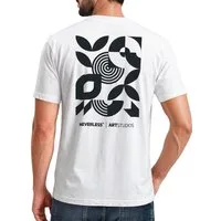 Neverless Print-Shirt Herren T-Shirt Backprint - Design Modern Art - Baumwollshirt Männer mit Print