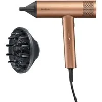 Severin Haartrockner S-Style Speed Pro, HT 0172, Ionen-Föhn mit Anti-Frizz inkl. Konzentrator & Diffusor, 2000W, bronze