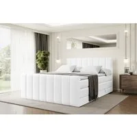 ALTDECOR Boxspringbett OTTA-Z KING (Multipocket-Matratze H4, H3 Matratze Bonellfederung, Topper, Kopfteil), Doppelbett mit Fußteil