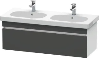 Duravit DuraStyle Waschtischunterbau wandhängend Graphit & Weiß Matt 1150x453x398 mm - DS638604918 DS638604918