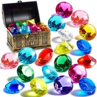 sloosh Tauchset SLOOSH Tauch-Edelsteine, Pool-Spielzeug, 16 große bunte Diamanten