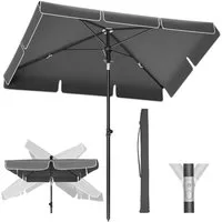 SONGMICS Sonnenschirm, LxB: 200,00x125,00 cm, Balkonschirm, UPF 50+, Aufbewahrungstasche, ohne Ständer