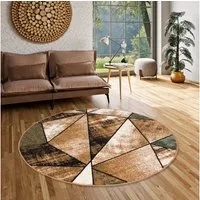 Pergamon Designteppich Designer Teppich Brilliant Magic Rund, Rund, Höhe: 6 mm