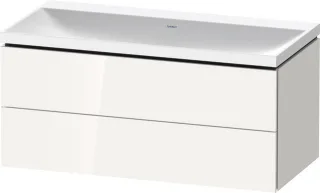 Duravit L-Cube c-shaped Set wandhängend Weiß Hochglanz 1000x480x480 mm - LC6952N22220000 LC6952N22220000